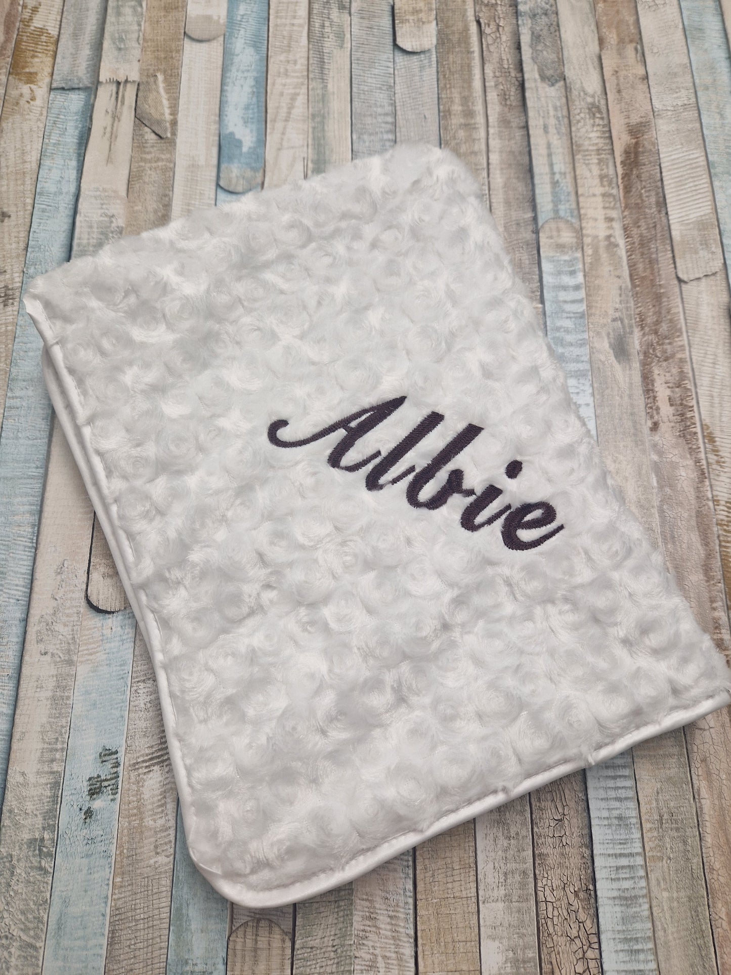 Personalised Soft Rose Baby Wrap /Blanket