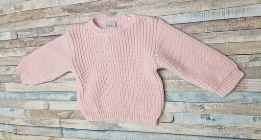 Nana's Special Buys Pink Chunky Knit Jumper