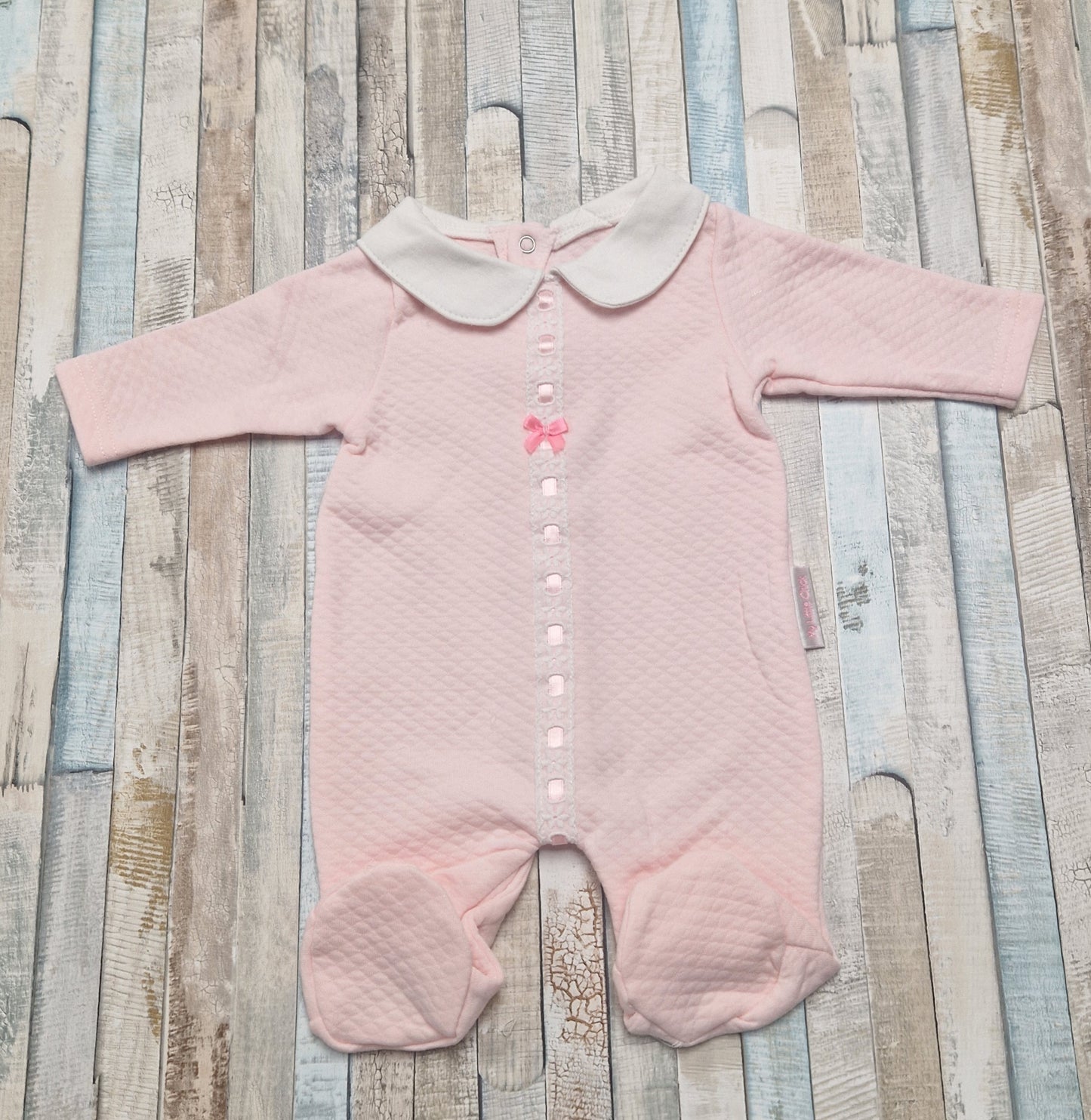 Baby Girls Pink Lace All In One