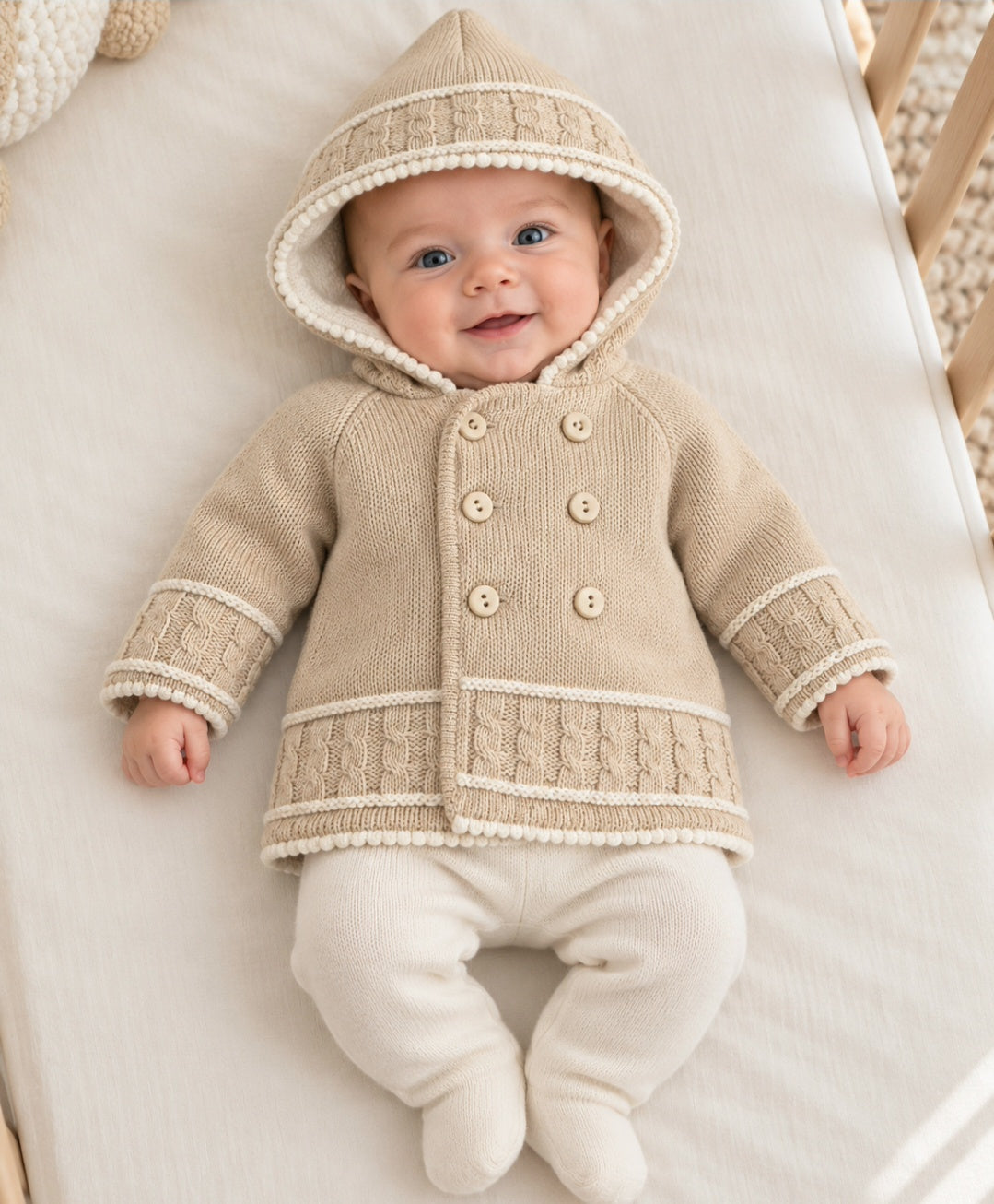 Nana 's Special Buys Unisex Baby Beige Pram Coat