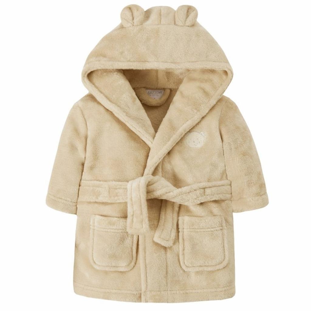 Unisex Baby Beige Teddy Dressing Gown