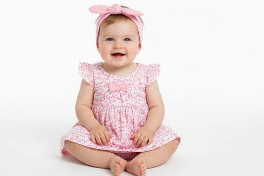Baby Girls Dotty Dress Set