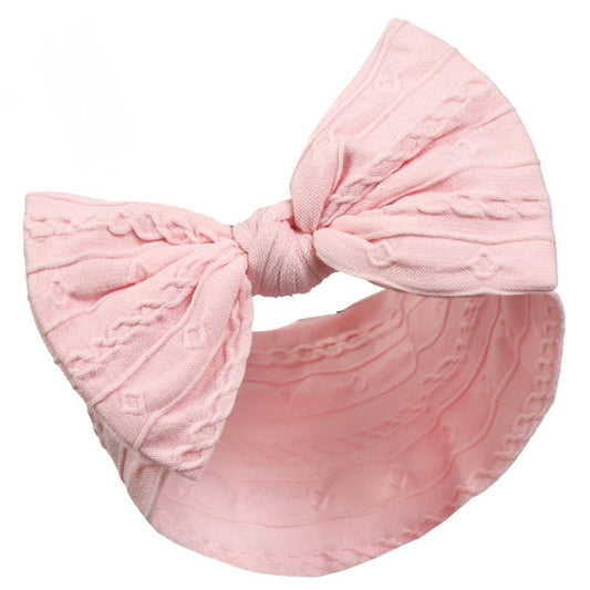 Baby Girls Pink Cable Knit Headband
