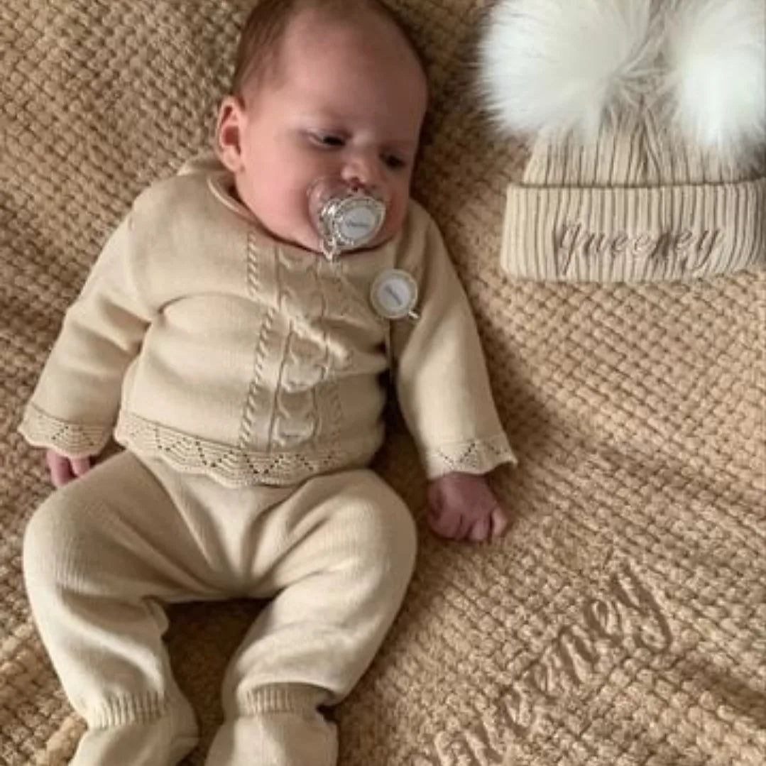 Cable knit newborn store outfit