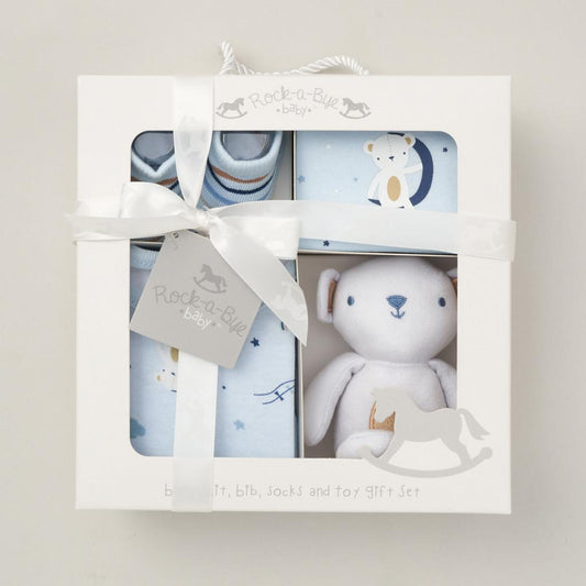 Baby Boys Boxed Teddy Gift Set