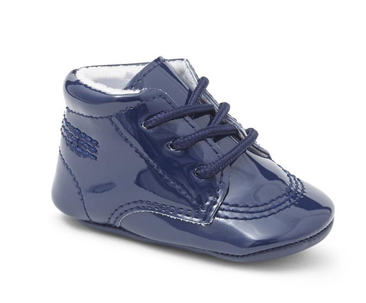 Baby Boys Navy Patent Soft Bottom Sevva Carlos Shoe