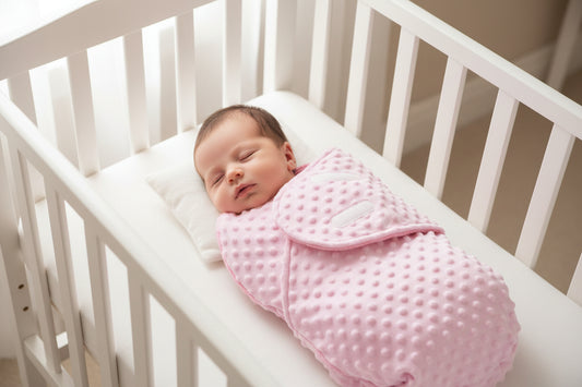 Baby Girls Pink Bubble Design Swaddle