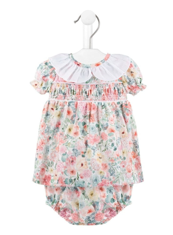 Nana Special Buys Baby Girls Floral Smocked Dress And Pants