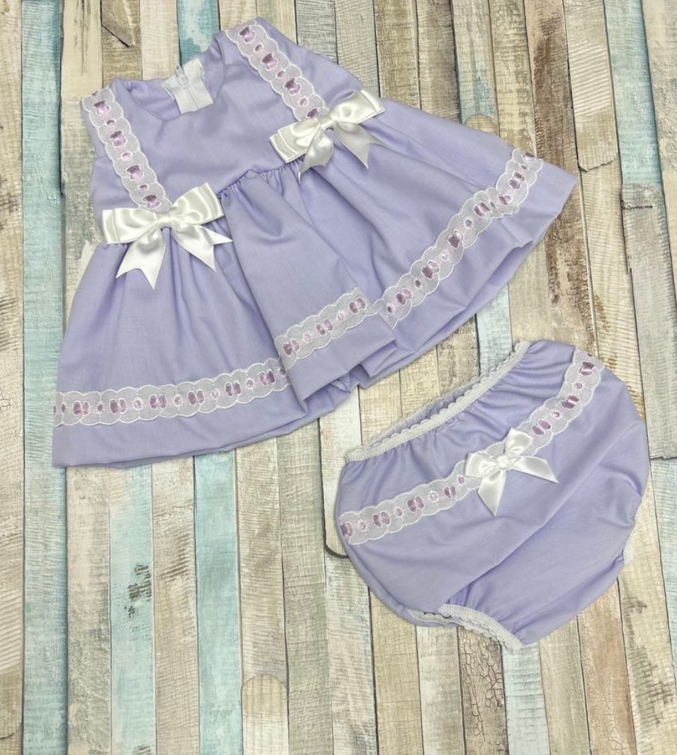 Baby Girls Lilac Sleeveless Dress & Pants