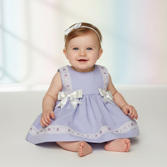 Baby Girls Lilac Sleeveless Dress & Pants