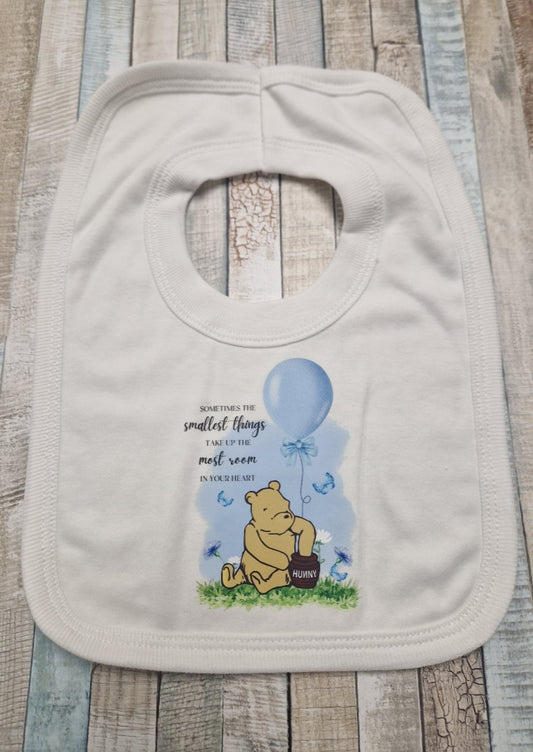 Baby Boys Bear Printed Bib