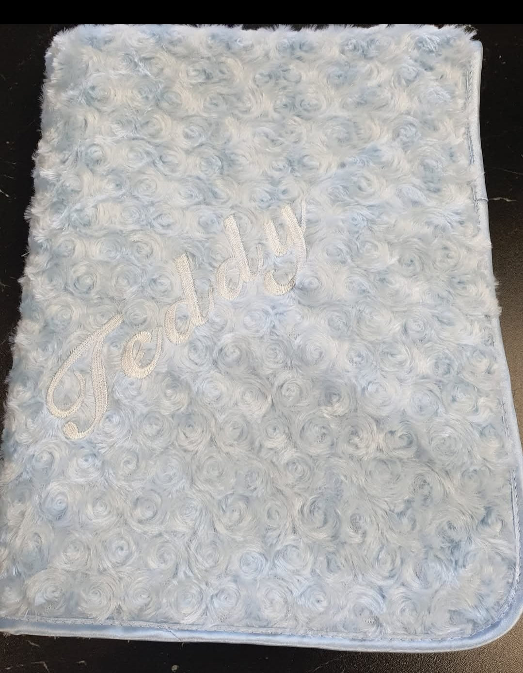 Personalised Soft Rose Baby Wrap /Blanket