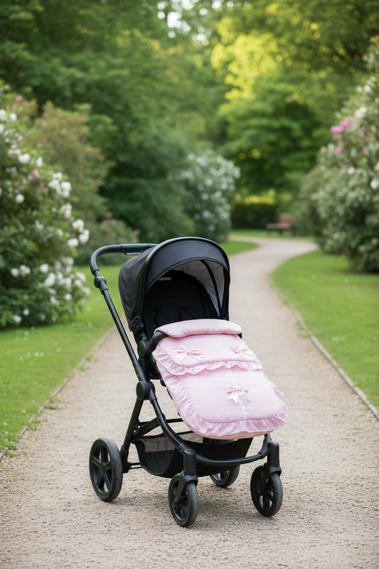 Baby Girls Pink Universal Pushchair Footmuff /Cosy Toes