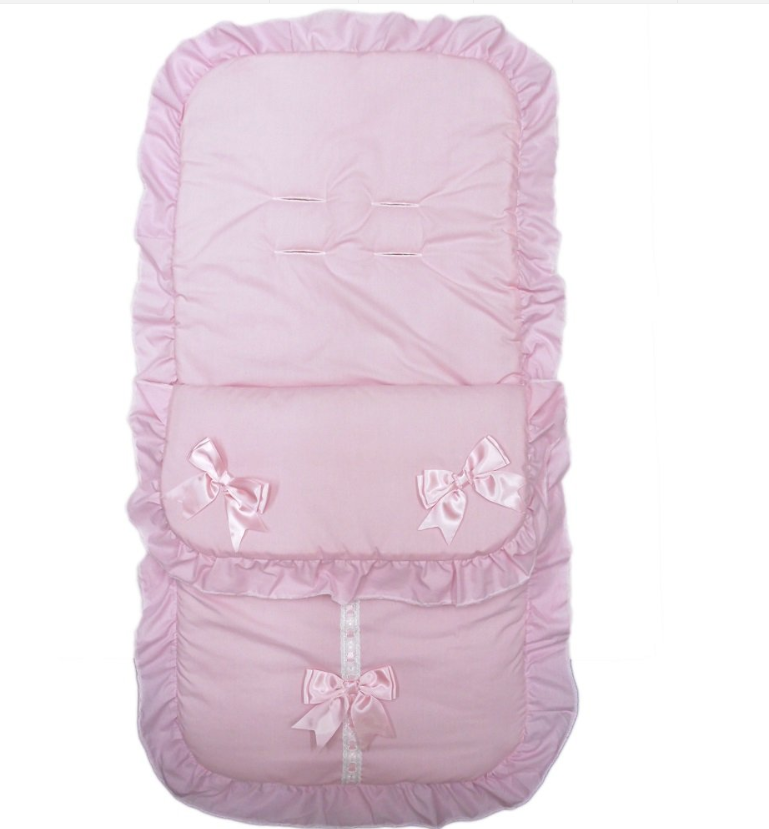 Baby Girls Pink Universal Pushchair Footmuff /Cosy Toes