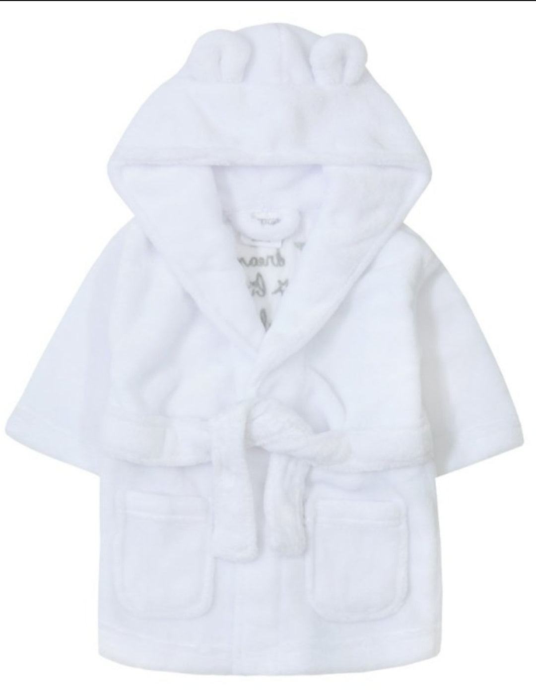 Baby's Dream Big Little One White Dressing Gown