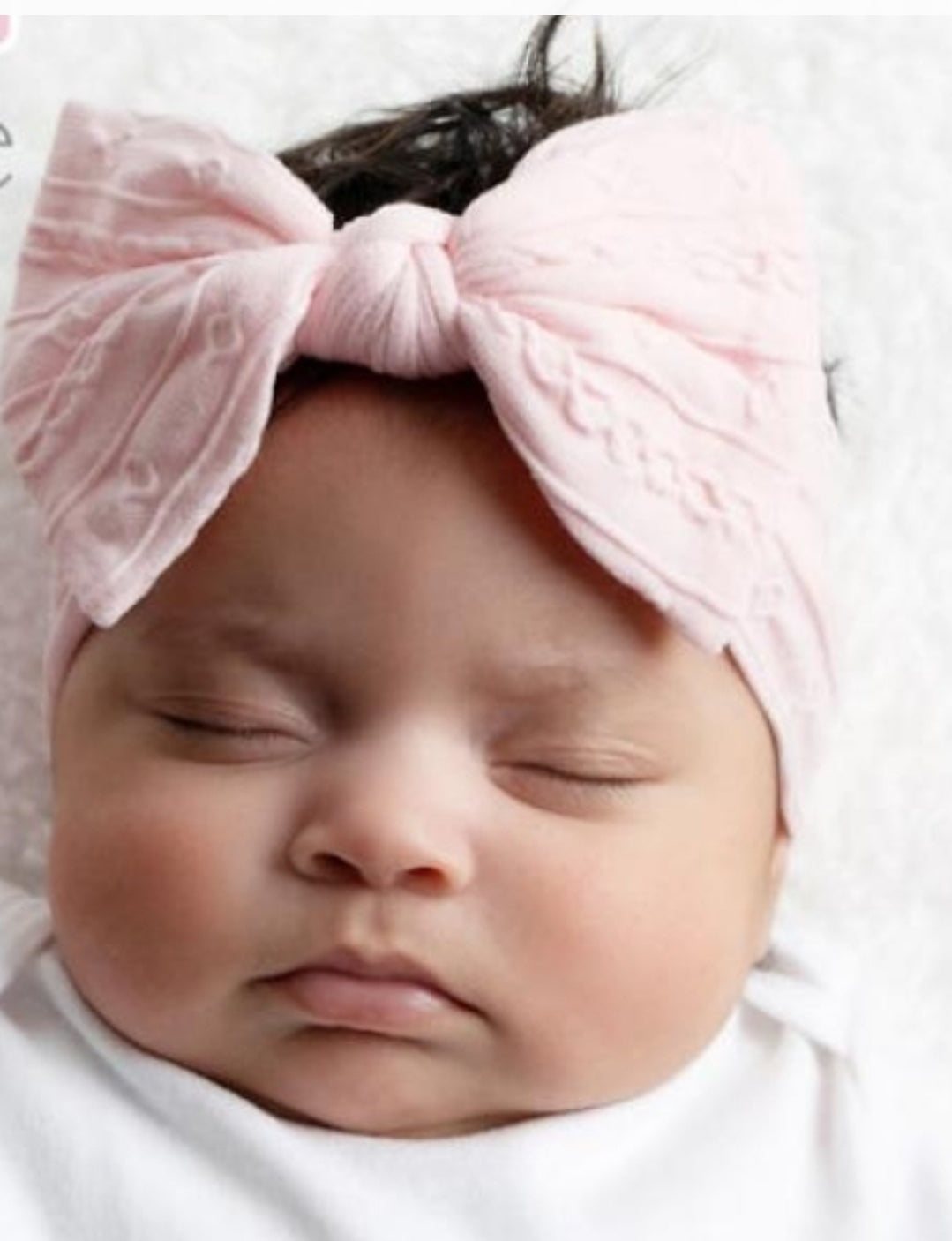 Baby Girls Pink Cable Knit Headband