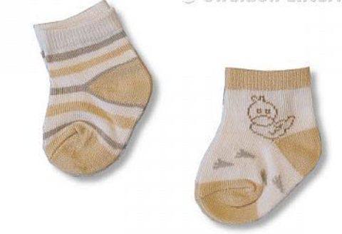 Baby Boys Beige Pack 3 Socks