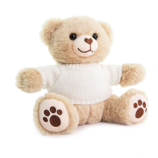 Beige Soft Teddy With Personalised Jumper