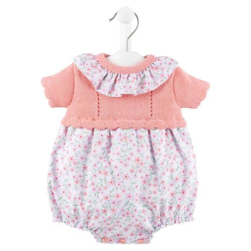 Nana's Special Buys Baby Girls Coral Floral Romper