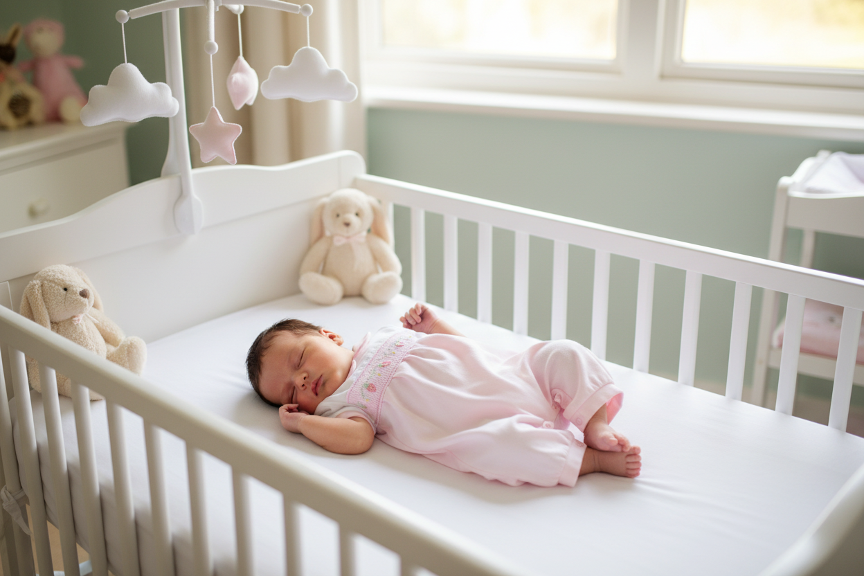 Baby Girls Pink Smocked Strawberry Romper