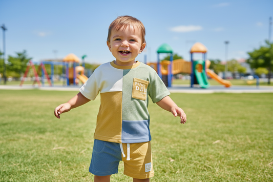 Baby Boys Fun Days Short Set With Sun Glasses