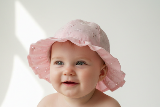 Baby Girls Broderie Anglaise Sun Hat