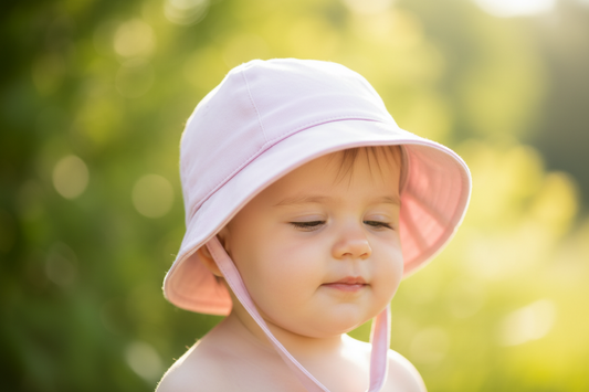 Personalised Baby Girls Pink Jersey Cloche Hat With Chin Strap