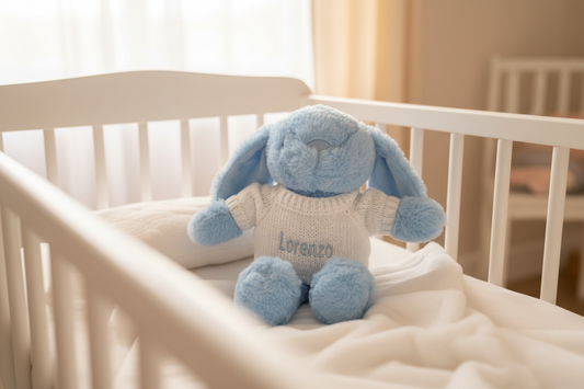 Blue Bunny With Personalised Jumper