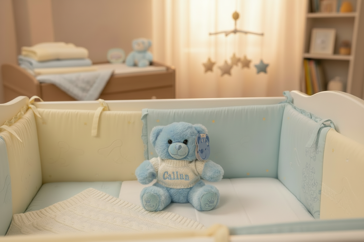 Blue Soft Teddy With Personalised Jumper