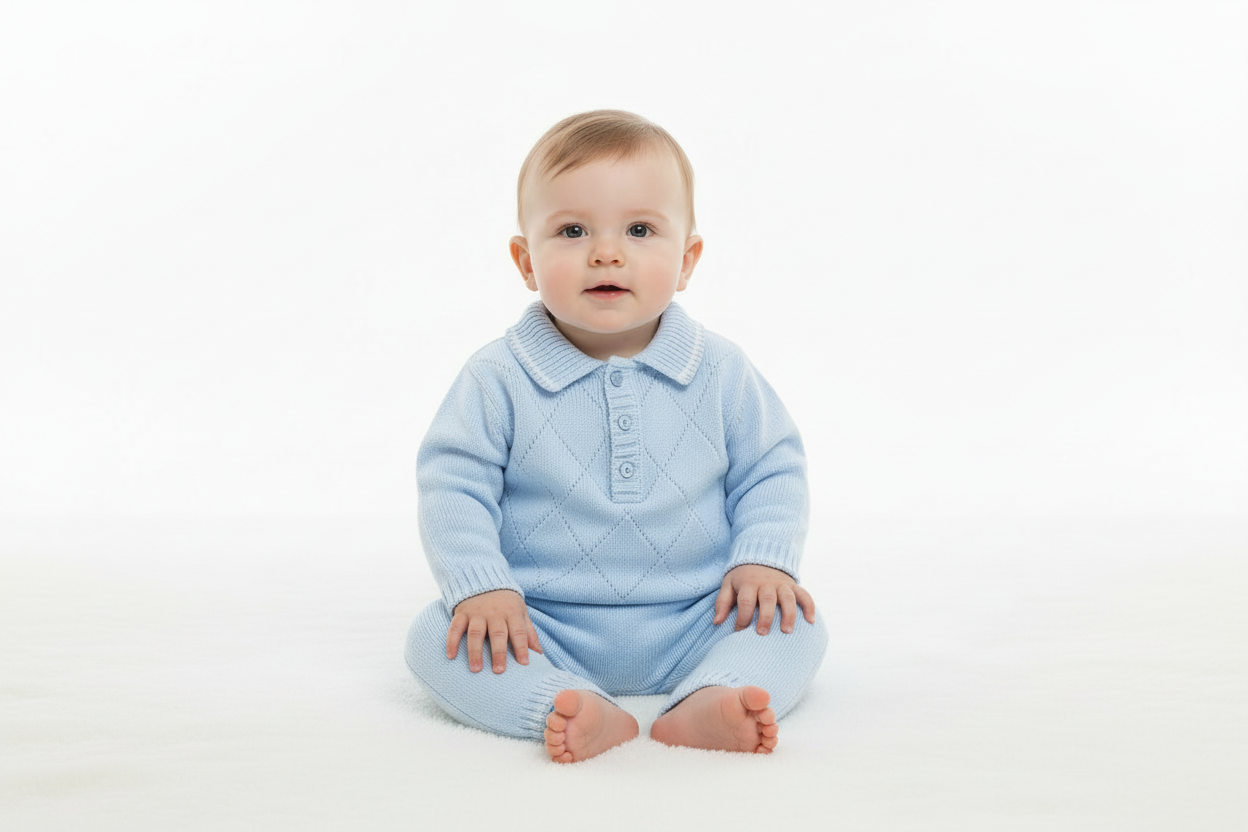 Dandelion Baby Boys 2 Piece Diamond Top And Trouser Set