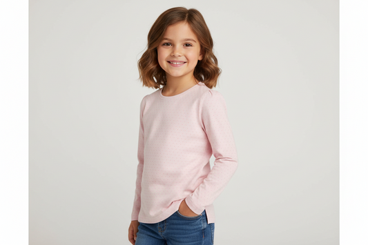 Nana's Special Buys Girls Pink Spotted T Shirt