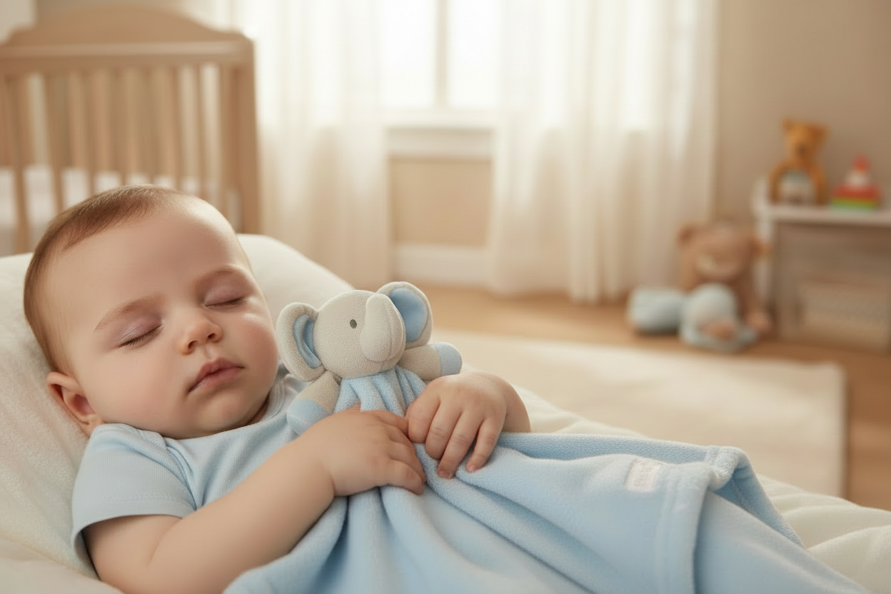 Novelty Baby Blue Elephant Comforter