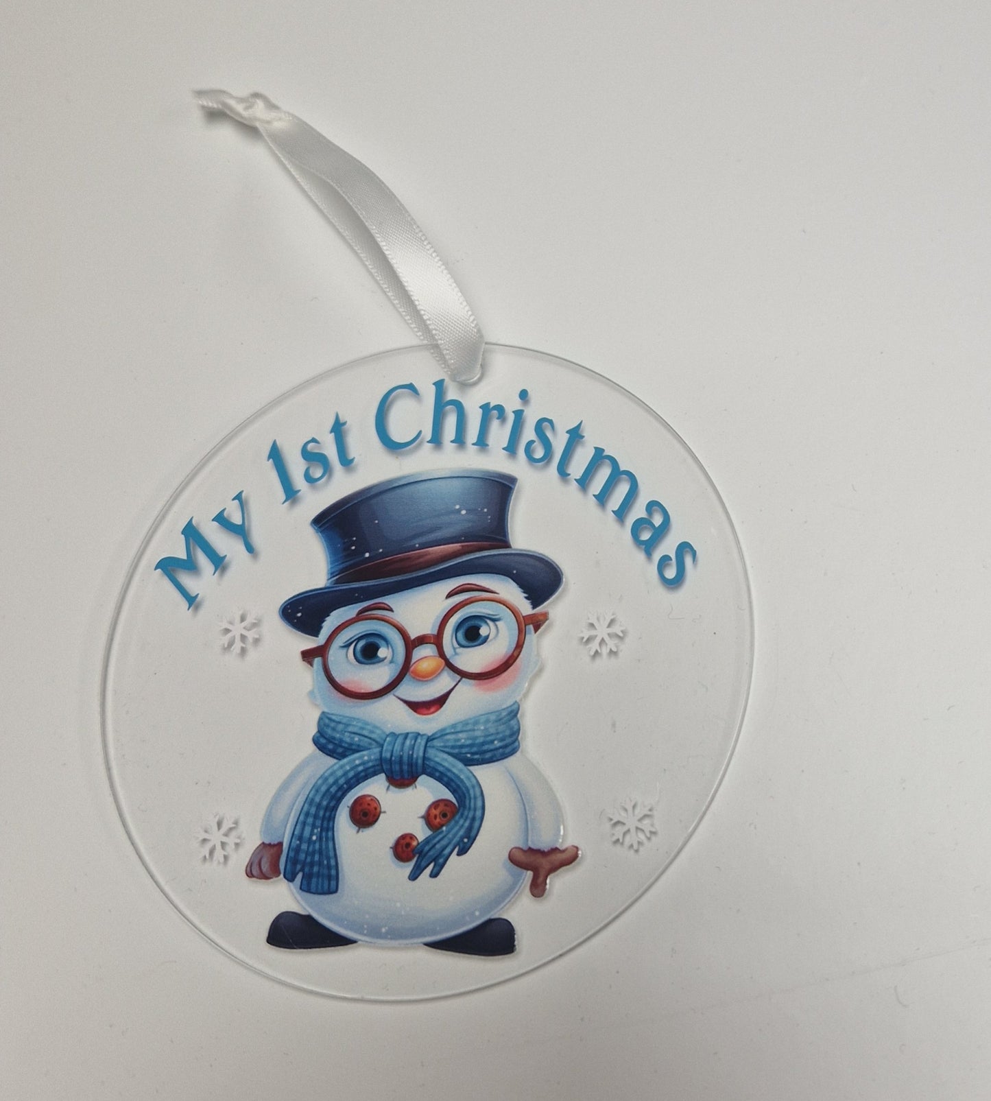 Baby's 1st Christmas Snowman Bauble Gift