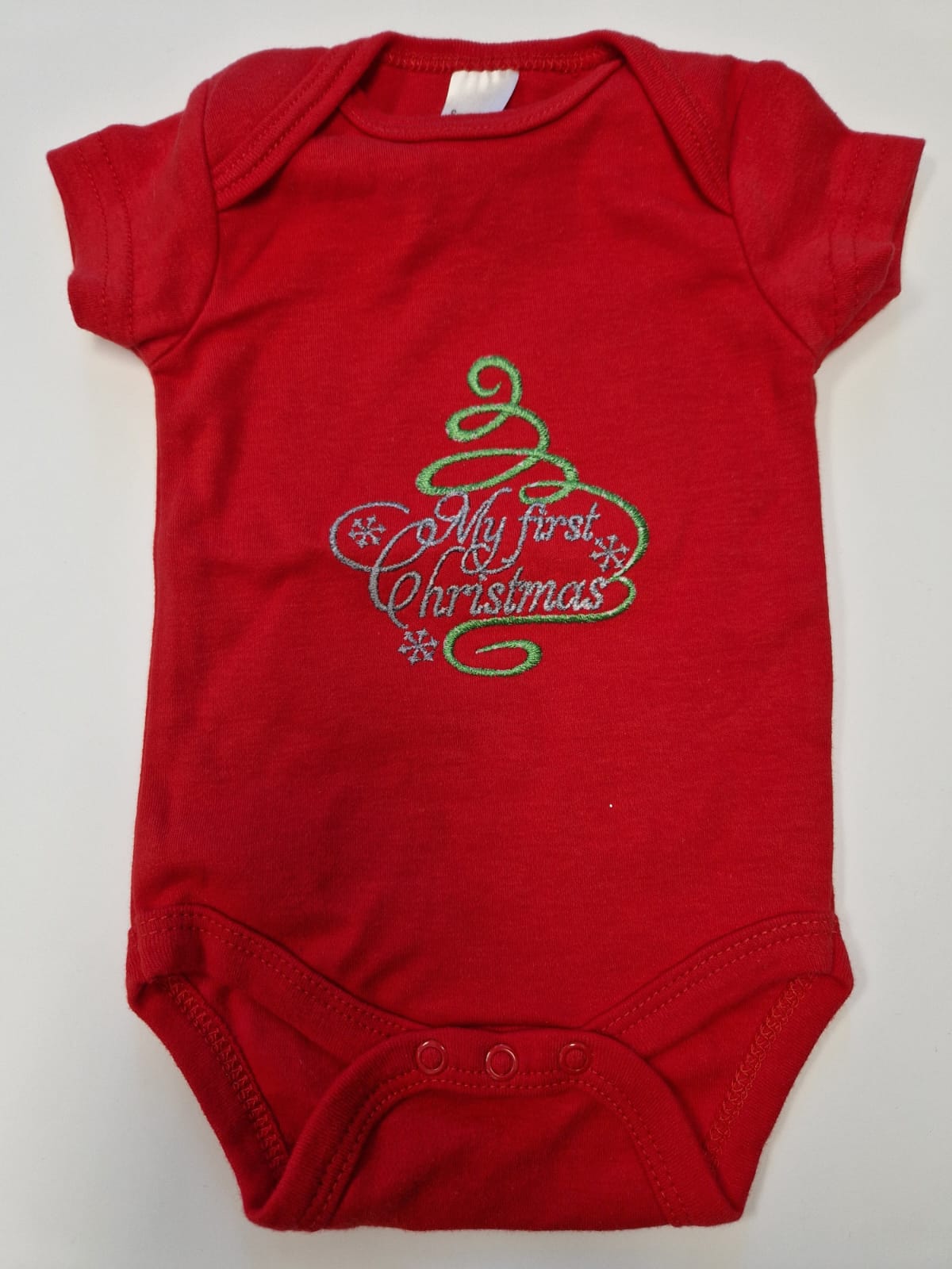 Nana's Special Buys Christmas Red Baby Vest