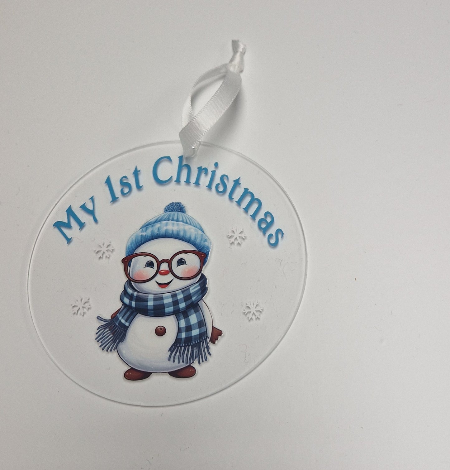 Baby's 1st Christmas Snowman Bauble Gift
