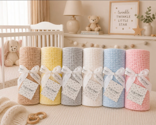 Baby Cotton Cellular Shawl