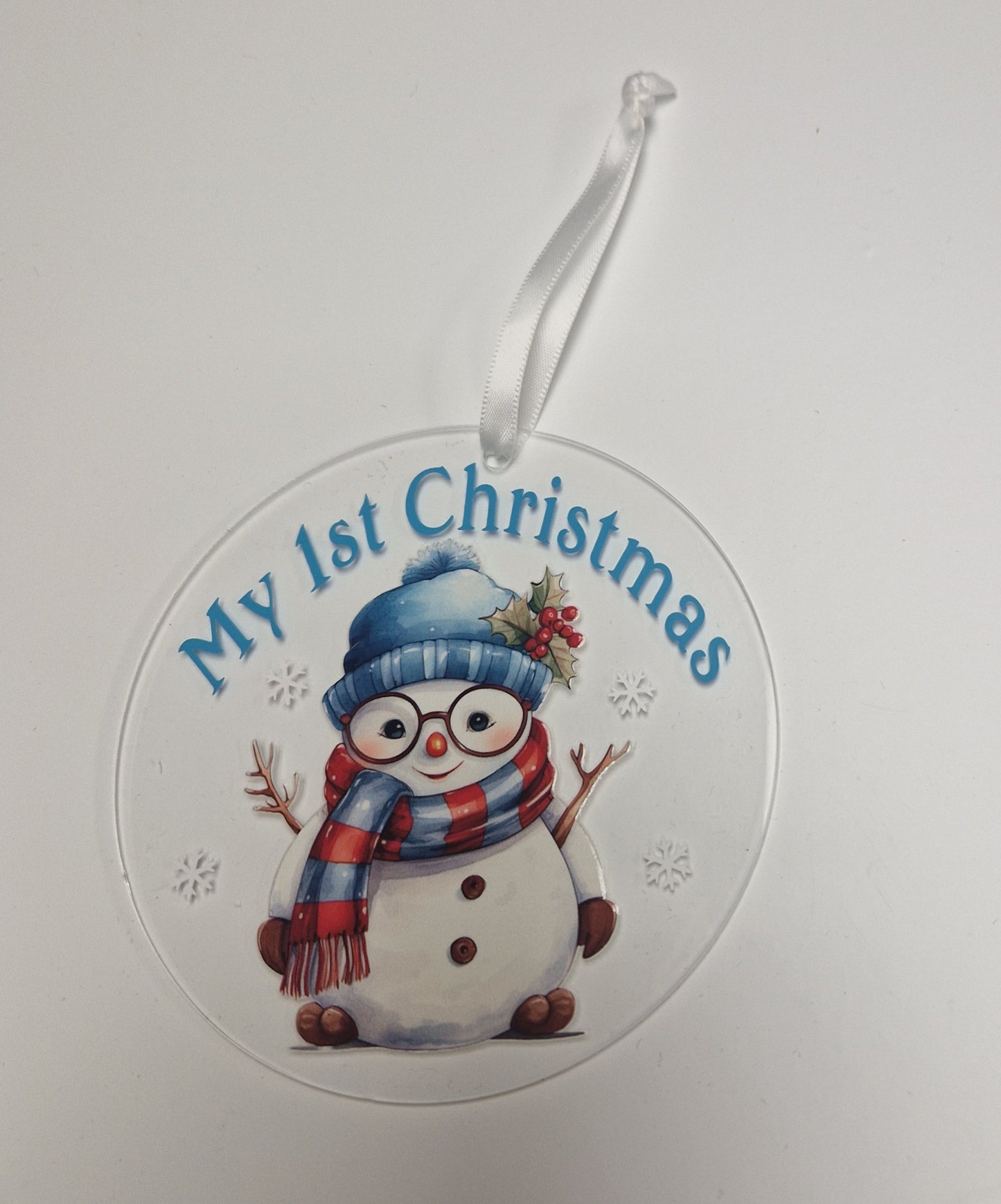 Baby's 1st Christmas Snowman Bauble Gift