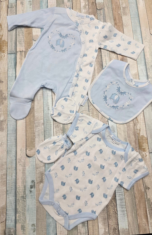 Baby Boys 4 Piece Elephant Design Set