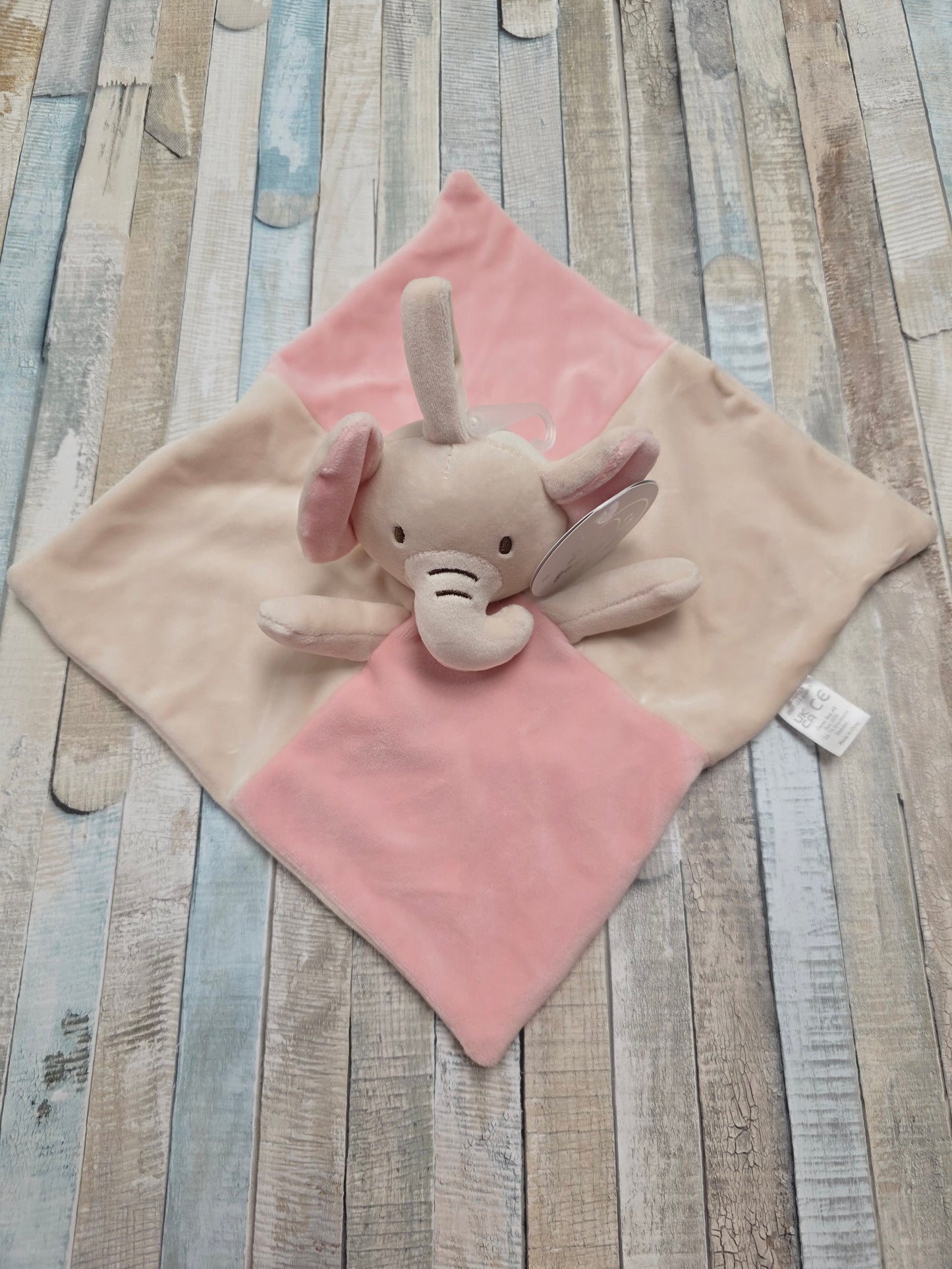 Baby Pink And Beige Elephant Comforter