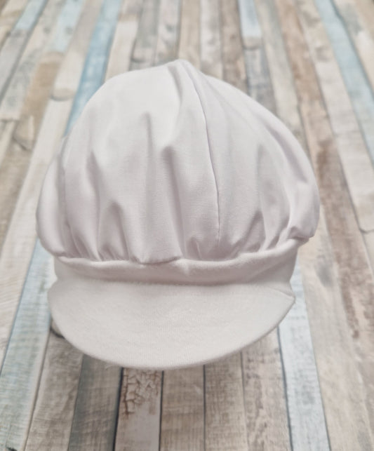 Baby Boys White  Baker Boy Cap