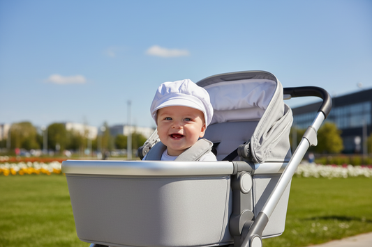 Baby Boys White  Baker Boy Cap