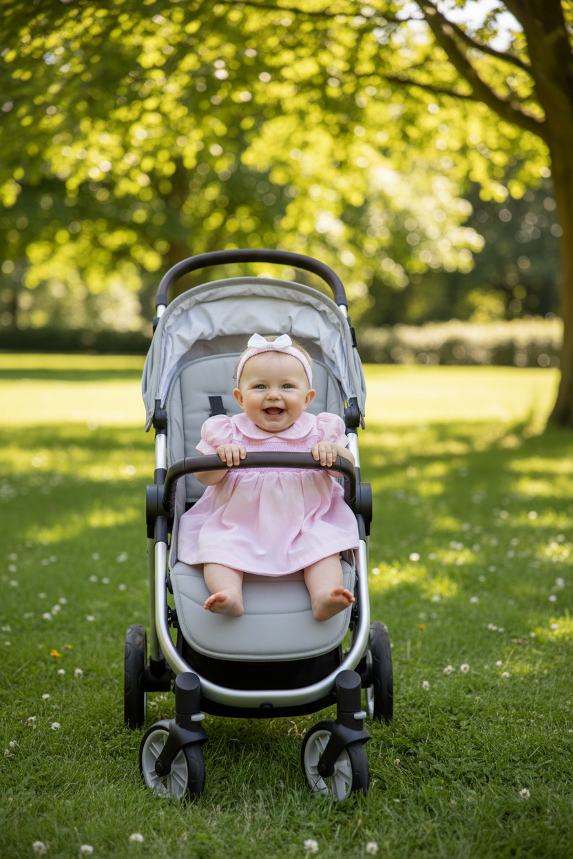 Baby Girls Pink Flower Smocked Dress Pants And Headband