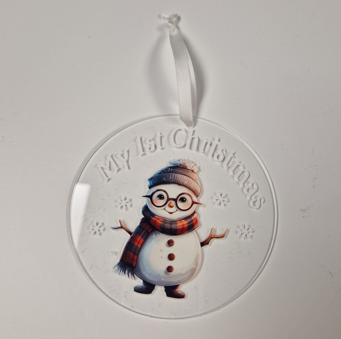 Baby's 1st Christmas Snowman Bauble Gift