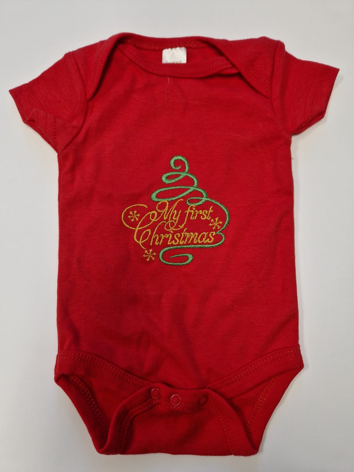 Nana's Special Buys Christmas Red Baby Vest