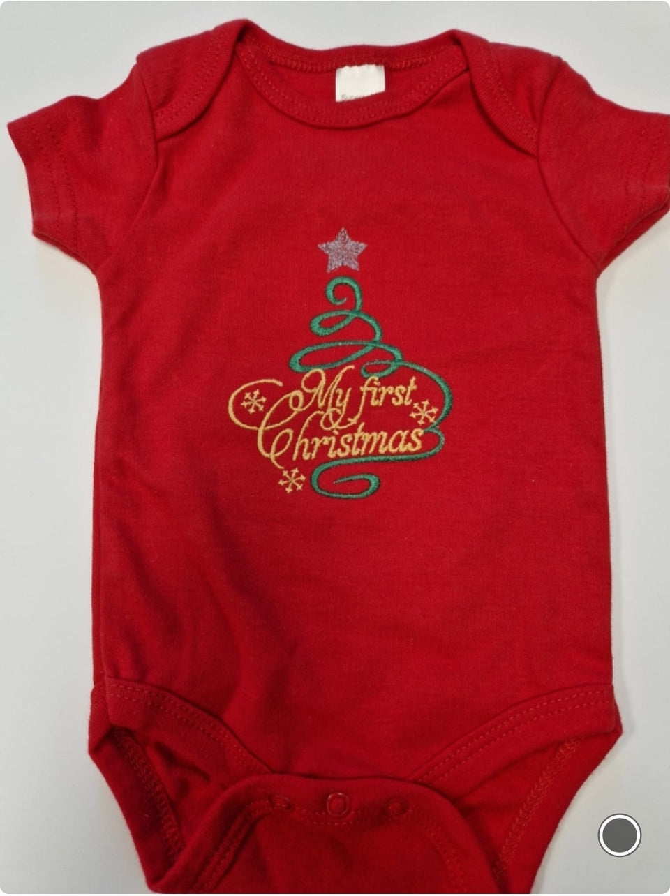 Nana's Special Buys Christmas Red Baby Vest