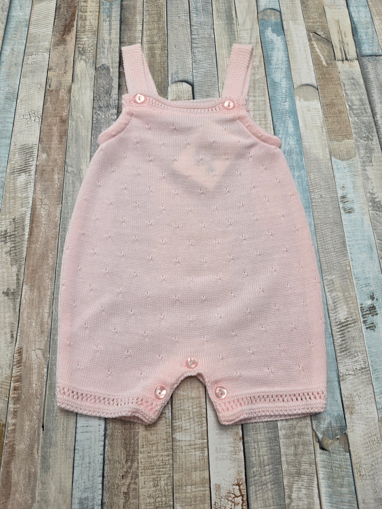 Nana B Special Buys Baby Girls Pink Dungaree Romper