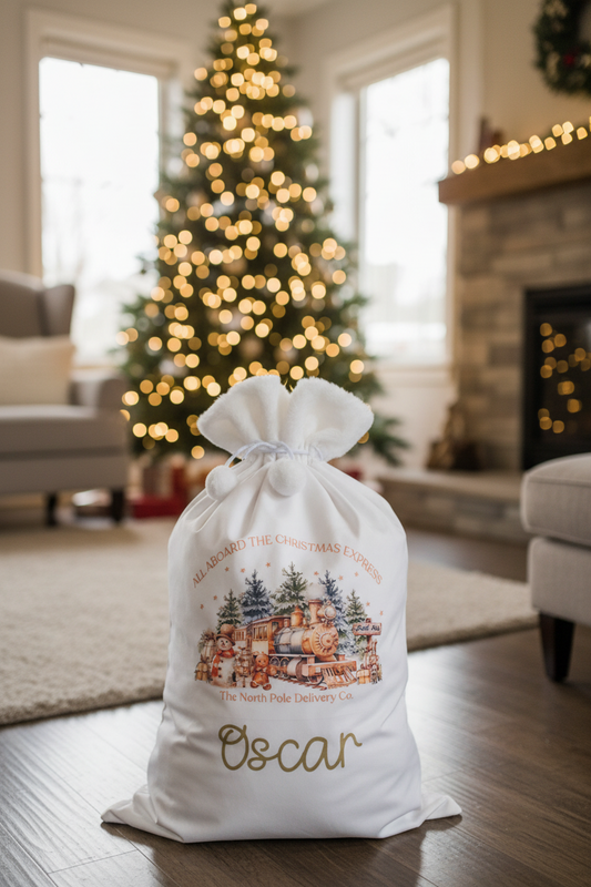 Personalised Children's Polar Express Luxury Santa Sacks
