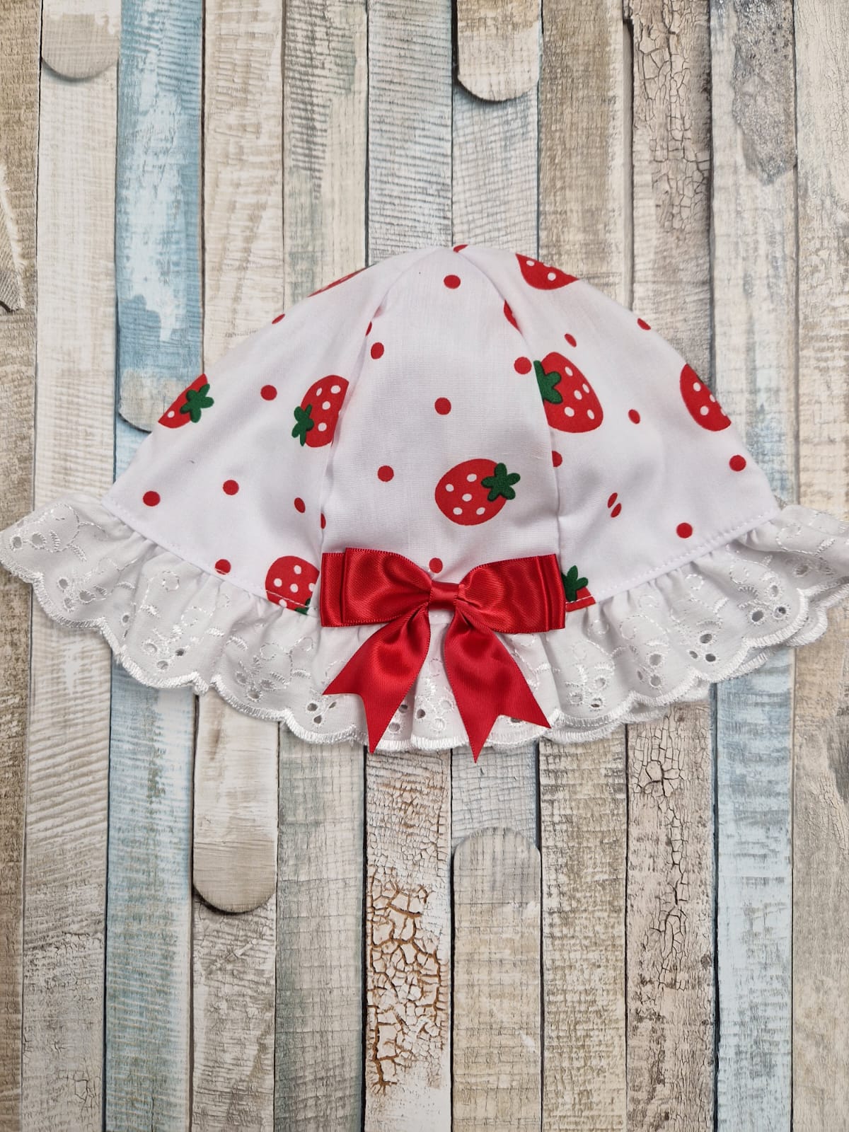 Baby Girls Strawberry Design Sunhat