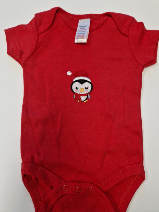 Nana's Special Buys Christmas Red Baby Vest