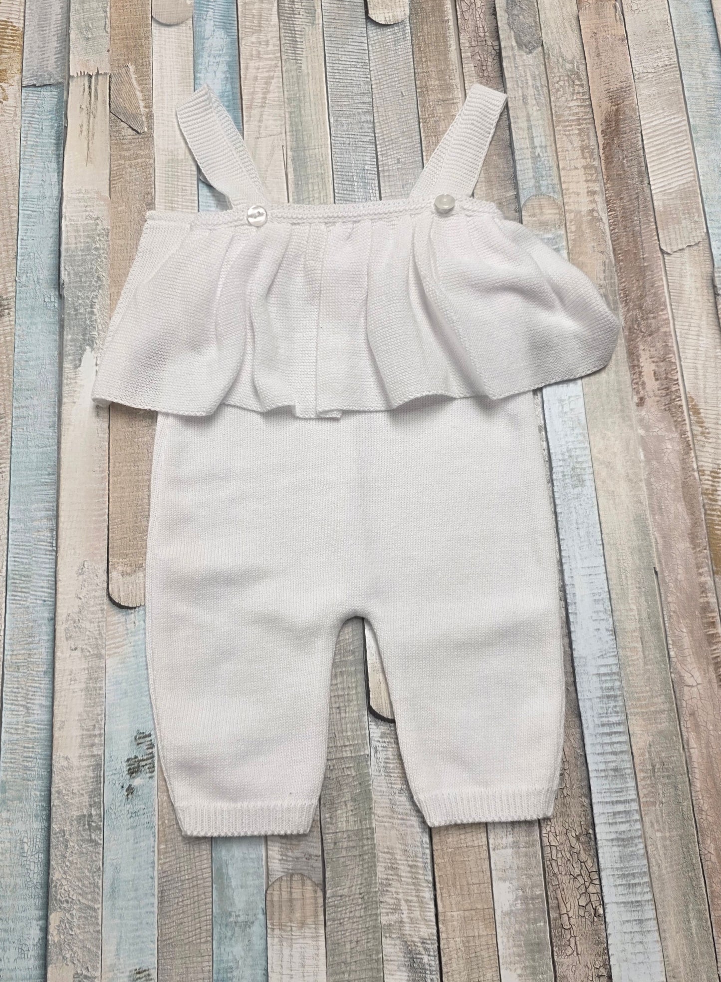 Nana 's Special Buys Baby Girls Dungaree with Frill to Front